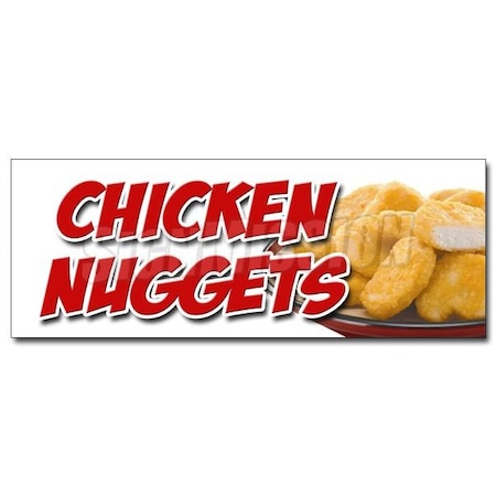 CHICKEN NUGGETS DECAL Sticker Fried Nuggets Fingers Tenders Food White